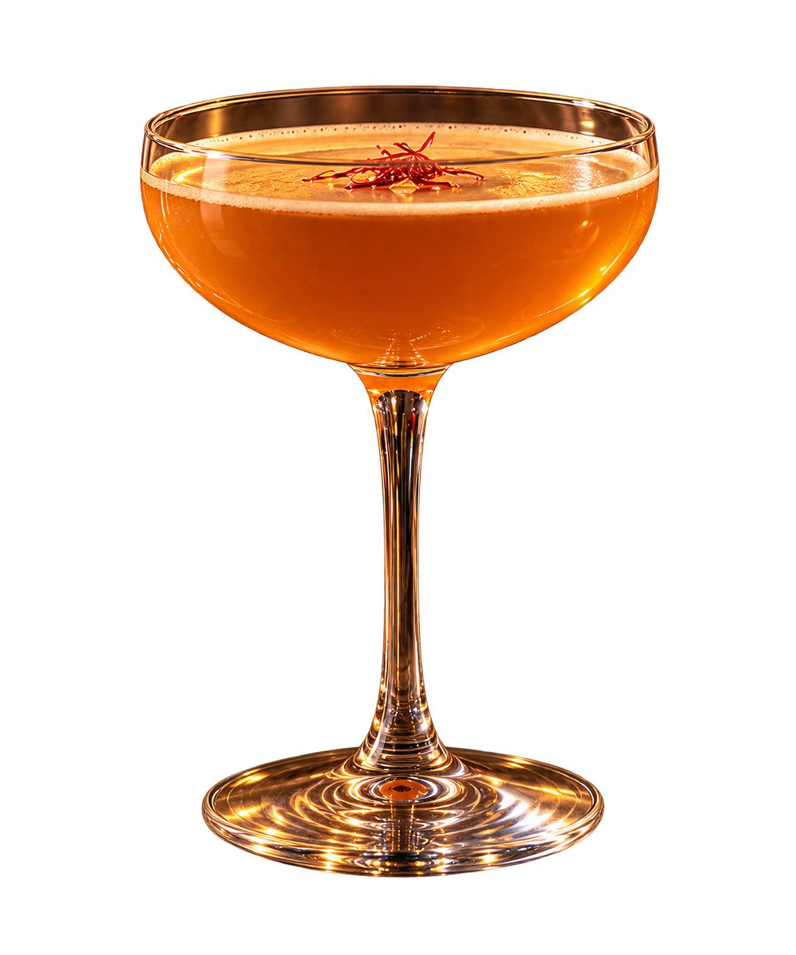 Gather & Judge cocktail, isolated in its serving glass